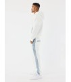 PANTALON LARGO BLANCO/AZUL VAQUERO PXP