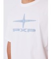 CAMISETA BLANCA/AZUL VAQUERO PXP