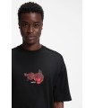 CAMISETA HUGO NEGRA ROSAS