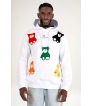 SUDADERA LOUIS VENDOME BLANCA OSOS BORDADOS