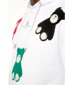 SUDADERA LOUIS VENDOME BLANCA OSOS BORDADOS