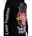 SUDADERA LOUIS VENDOME NEGRA FUEGO
