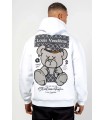 SUDADERA LOUIS VENDOME BLANCA OSO GRIS