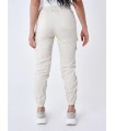 PANTALON PXP BEIGE CARGO LOGO BLANCO DOBLE