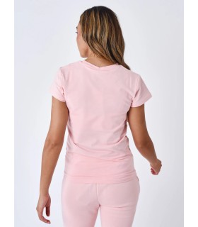 CAMISETA PXP ROSA LLOGO PECHO NEGRO