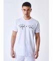 CAMISETA PXP BLANCA LOGO PECHO NEGRO