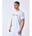 CAMISETA PXP BLANCA LOGO PECHO NEGRO
