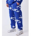 PANTALON PXP AZUL ESTAMPADO DE ESTRELLAS BLANCO