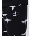 PANTALON PXP NEGRO ESTAMPADO DE ESTRELLAS BLANCO