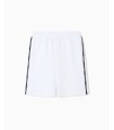 PANTALON BLANCO EA7 TIRAS NEGRAS