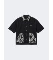 CHAQUETA CORTA NEGRA BOLSILLOS CON FLORES PXP