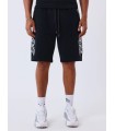 PANTALON CORTO NEGRO CON FLORES PXP