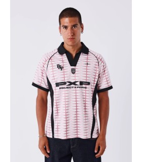 CAMISETA ROSA CON CUELLO PXP