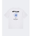 CAMISETA PXP BLANCA CON FLOR AZUL