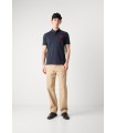 POLO AZUL MARINO LOGO ROJO HUGO