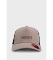 GORRA HUGO BEIGE LOGO BORDADO