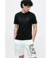 CAMISETA EA7 NEGRA LOGO GRANDE