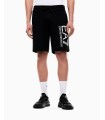 PANTALON CORTO EA7 NEGRO LOGO BLANCO