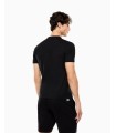 CAMISETA EA7 NEGRO LOGO BLANCO