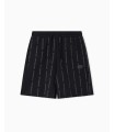 PANTALON CORTO EA7 NEGRO CON LOGOS