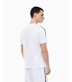 CAMISETA BLANCA EA7 LOGO PEQUEÑO NEGRO