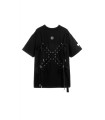 CAMISETA NEGRA MWM DISEÑO DE CUERDAS