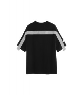 CAMISETA MWM NEGRA CON CINTA GRIS