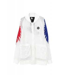 CHAQUETA MWM REJILLA BLANCA