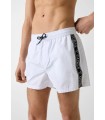 BAÑADOR GUESS BLANCO TIRA NEGRA