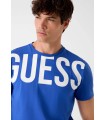 CAMISETA GUESS AZUL LOGO PECHO