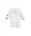 CAMISETA MWM BLANCA CON CINTA GRIS