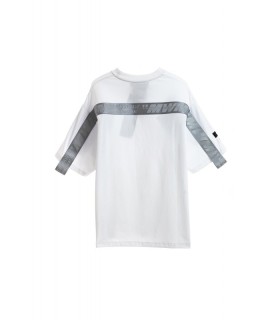 CAMISETA MWM BLANCA CON CINTA GRIS