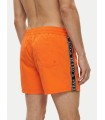 BAÑADOR GUESS NARANJA TIRA NEGRA
