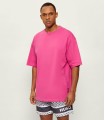 CAMISETA HUGO ROSA FUERTE CON LOGO AL COSTADO