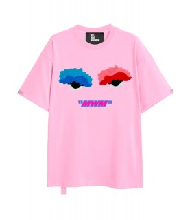 Camiseta Mwm rosa ojos