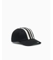 GORRA EA7 NEGRA TIRAS BEIGE
