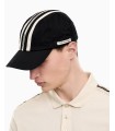 GORRA EA7 NEGRA TIRAS BEIGE