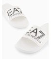 CHANCLAS BLANCA EA7 LOGO NEGRO