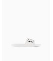 CHANCLAS BLANCA EA7 LOGO NEGRO