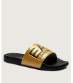 CHANCLA DORADA LOGO NEGRO EA7