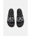 CHANCLA NEGRA LOGO BLANCO EA7